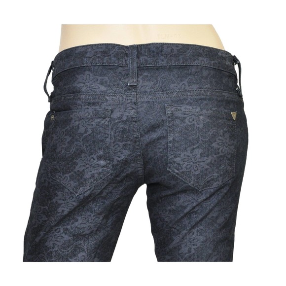 Guess MAXINE Fit Low Rise Leggings Jeans Pants Trousers Floral Print 25/28 Nwt - Picture 6 of 7